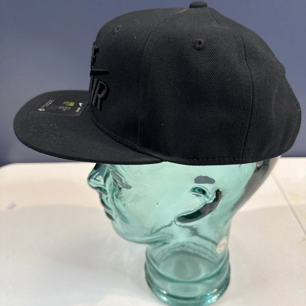Nike Air Pro youth‎ hat black embossed Nike Air logo Black on Black